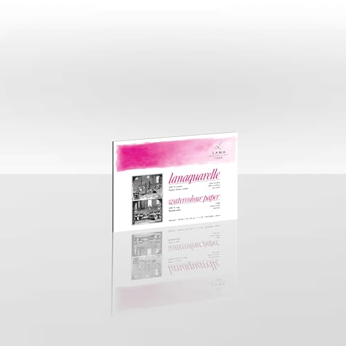 Lanaquarelle, 100% Baumwolle, Aquarellblock, 300 g/m², raue Oberfläche, 20 Blatt, 18x26cm Lanaquarelle, 100% Baumwolle, Aquarellblock, 300 g/m², raue Oberfläche, 20 Blatt, 18x26cm von Hahnemühle