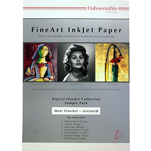 Hahnemühle Digital FineArt A 4 Testpack matt, strukturiert Hahnemühle Digital FineArt A 4 Testpack matt, strukturiert von Hahnemühle