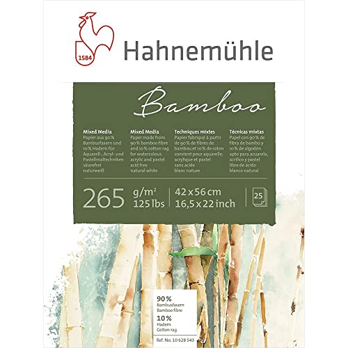 Mixed Media Block Bamboo 265g/m², 42x56cm, 25Blatt von Hahnemühle