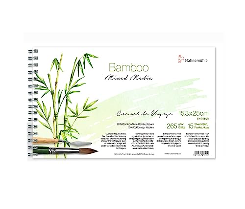 MixedMedia Carnet De Voyage Bamboo 265g/m², 15,3x25cm, 15Blatt von Hahnemühle