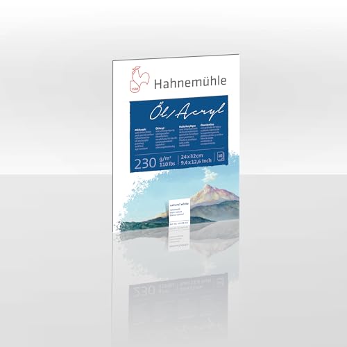 Öl- und Acrylmalblock 230g/m², 24x32cm, 10Blatt Öl- und Acrylmalblock 230g/m², 24x32cm, 10Blatt von Hahnemühle