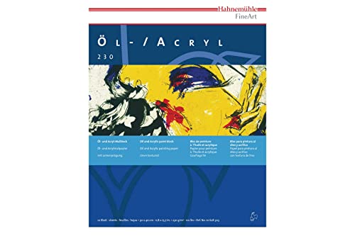 Hahnemühle Öl- und Acrylmalblock 230g/m², 30x40cm, 10 Blätter Hahnemühle Öl- und Acrylmalblock 230g/m², 30x40cm, 10 Blätter von Hahnemühle