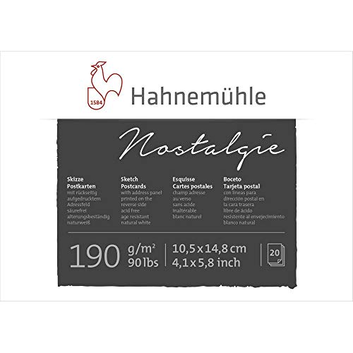 Postkarten-Block 190g/m², DIN A6, 20 Blatt Postkarten-Block 190g/m², DIN A6, 20 Blatt von Hahnemühle