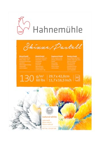 Skizze/Pastell-Block 100% Hadern 130g/m², DIN A3, 30Blatt Skizze/Pastell-Block 100% Hadern 130g/m², DIN A3, 30Blatt von Hahnemühle