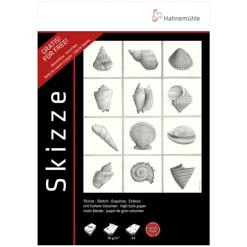 Skizzenblock + Bleistift 96g/m², DIN A3, 100Bl.+6Bleist. Skizzenblock + Bleistift 96g/m², DIN A3, 100Bl.+6Bleist. von Hahnemühle