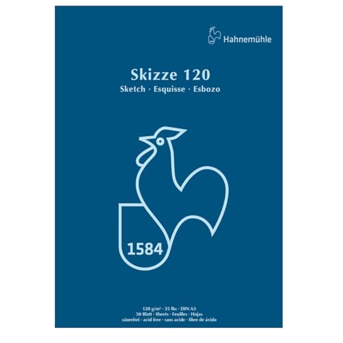 Skizzenblock 120g/m², DIN A3, 50Blatt Skizzenblock 120g/m², DIN A3, 50Blatt von Hahnemühle