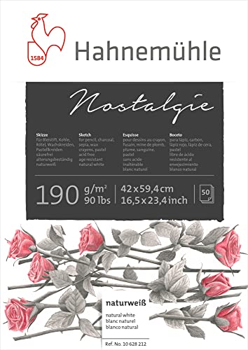 Skizzenblock Nostalgie 190g/m², DIN A2, 50Blatt Skizzenblock Nostalgie 190g/m², DIN A2, 50Blatt von Hahnemühle