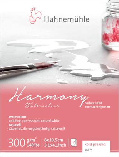 Watercolour, Harmony Block, 8 x 10,5 cm, 300g/m², 12 Blatt Watercolour, Harmony Block, 8 x 10,5 cm, 300g/m², 12 Blatt von Hahnemühle