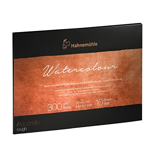 Watercolour Block rau 300g/m² 30 x 40 cm - 10 Blatt …Echt Bütten Watercolour Block rau 300g/m² 30 x 40 cm - 10 Blatt …Echt Bütten von Hahnemühle