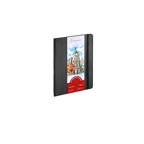 Hahnemühle Aquarellbuch, 200 g/m², feine Körnung, 30 Blatt, naturweiß, DIN A5 Portraitformat von Hahnemühle