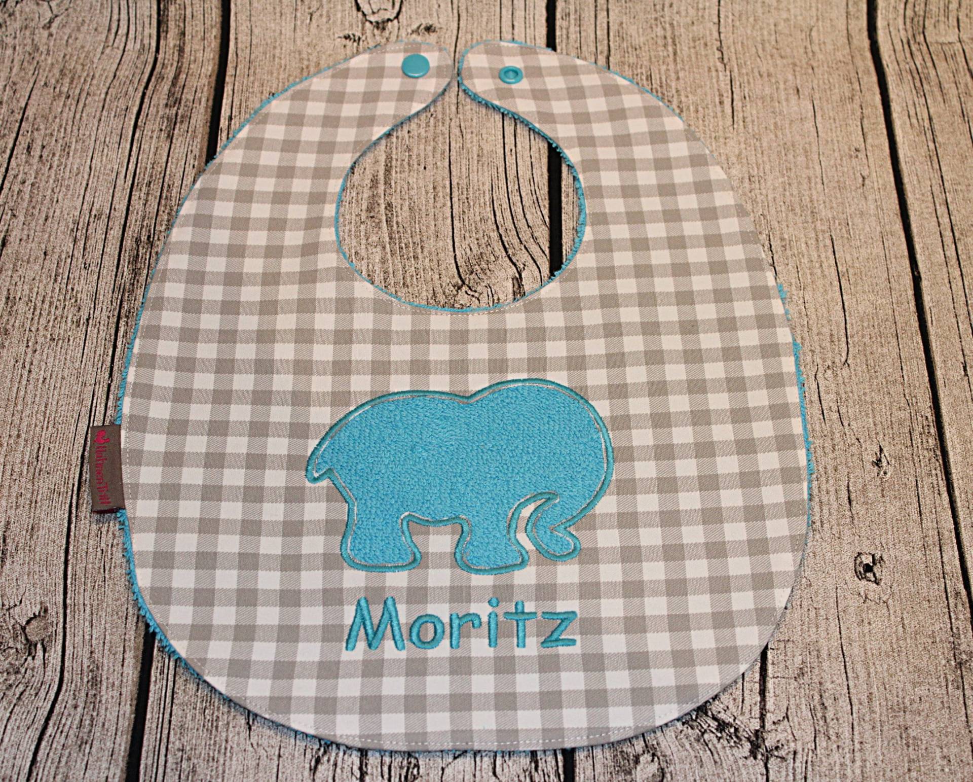 Lätzchen "Elefant" - Mit Namen in Vielen Farben Lätzchen "Elefant" - Mit Namen in Vielen Farben von HahnenTrittShop