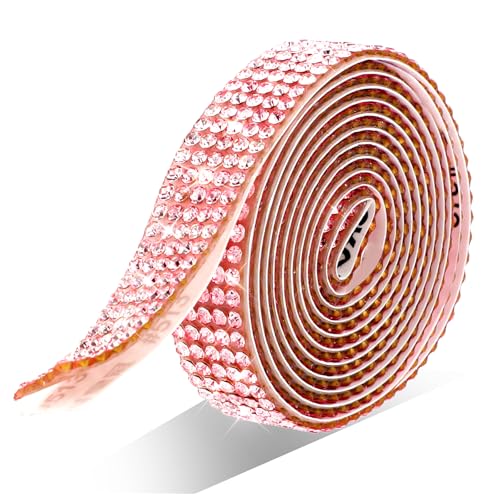 1Rollen Strassband zum Aufnähen 3Yard Kristall Strasssteine Glitzerband Strassband Selbstklebend DIY Kunsthandwerk Hochzeit Dekoration Strass Diamant Band Glitzersteine für Geburtstag von HaiFafafaing