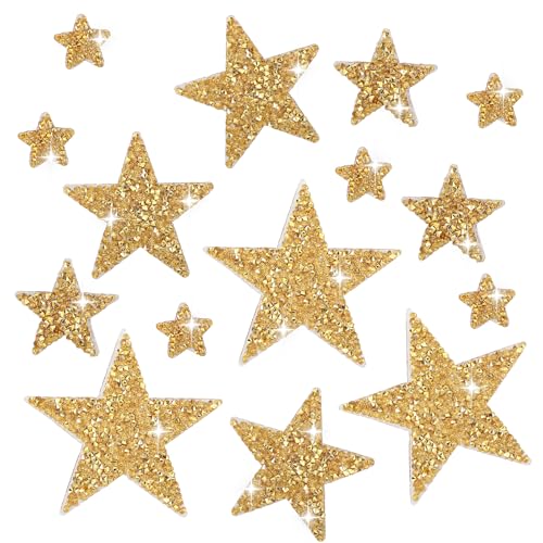 24 Stück Bügelbilder Goldene Sterne Patches zum Aufbügeln Stern Aufbügelbilder Glänzende Strass Aufnäher zum Aufbügeln für Kleidung Jacken Rucksäcke Hüte Jeans DIY Verzierungen 24 Stück Bügelbilder Goldene Sterne Patches zum Aufbügeln Stern Aufbügelbilder Glänzende Strass Aufnäher zum Aufbügeln für Kleidung Jacken Rucksäcke Hüte Jeans DIY Verzierungen von HaiFafafaing