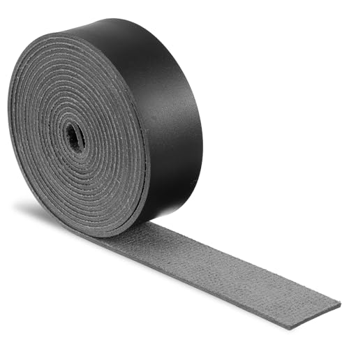 Lederriemen Breit Lederband Flach 2.5cm×2m Pu-lederstreifen Lederband Umklappbare Lederstreifen Kunstlederband für Handgemachte Selbernähen Basteln Schmuckmachen von HaiFafafaing