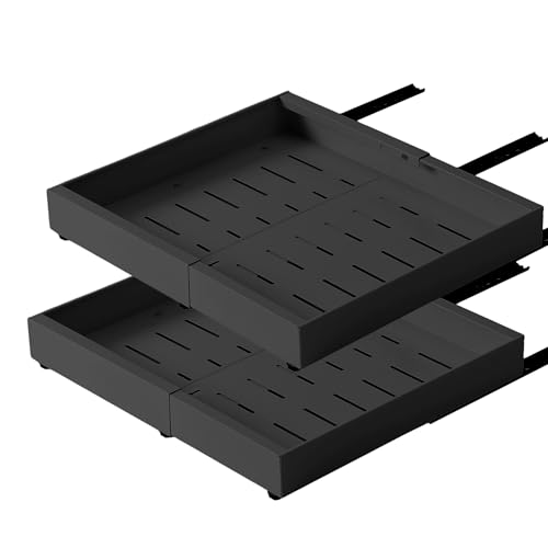 HaiYiZuhause Auszug Küchenschrank 42 cm Tief mit Kleber ohne Bohren 2er-Pack Schubladen organizer ausziehbare Schublade Küche Kohlenstoffstahl Teleskopschublade erweiterbare Breite 32-52 cm, schwarz HaiYiZuhause Auszug Küchenschrank 42 cm Tief mit Kleber ohne Bohren 2er-Pack Schubladen organizer ausziehbare Schublade Küche Kohlenstoffstahl Teleskopschublade erweiterbare Breite 32-52 cm, schwarz von HaiYiZuhause