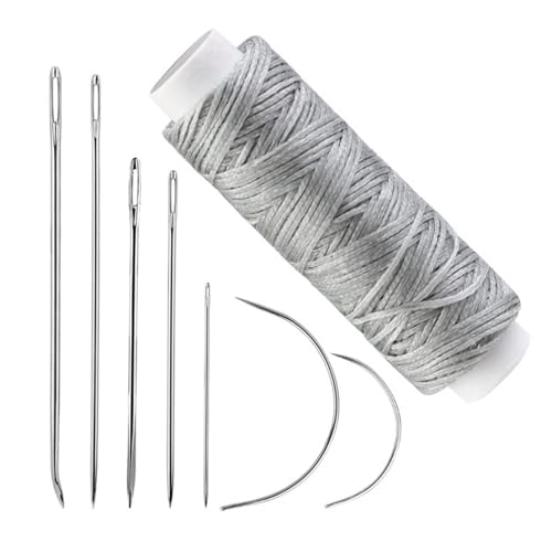 10 Set Leder Nähnadel Einrichten Polsternadel Gebogene Nadel Stickernadel Leder Handnadel Für Handwerk von Haiki