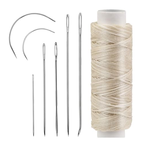 10 Set Leder Nähnadel Einrichten Polsternadel Gebogene Nadel Stickernadel Leder Handnadel Für Handwerk von Haiki