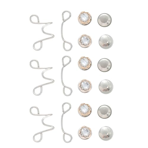 3 Paar Tier-Taillenschnallen-Verlängerungen, verstellbare Jeans-Taillenverlängerung, Knopf, Blume, Jeans, Taillenstraffer, Jeansknopf 3 Paar Tier-Taillenschnallen-Verlängerungen, verstellbare Jeans-Taillenverlängerung, Knopf, Blume, Jeans, Taillenstraffer, Jeansknopf von Haiki