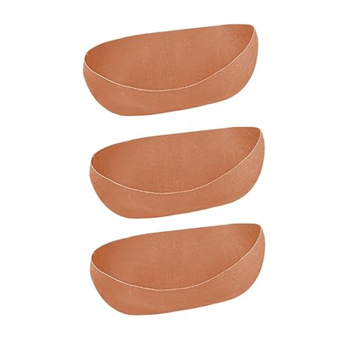 3 Stück Stoff-gerillte Pflanzgefäß-Einsätze, dicker Filz-Hängekorbeinsatz für Balkon, Blumen, Behälter, Outdoor-Dekoration, Filzkorbeinlagen, Gartenbedarf von Haiki