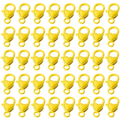 40pcs Love Heart Lobster Kralle Verschlüsse In Verschiedenen Farbschmuckzubehör Für Halskette Armband Schlüsselbund Kreation 40pcs Love Heart Lobster Kralle Verschlüsse In Verschiedenen Farbschmuckzubehör Für Halskette Armband Schlüsselbund Kreation von Haiki