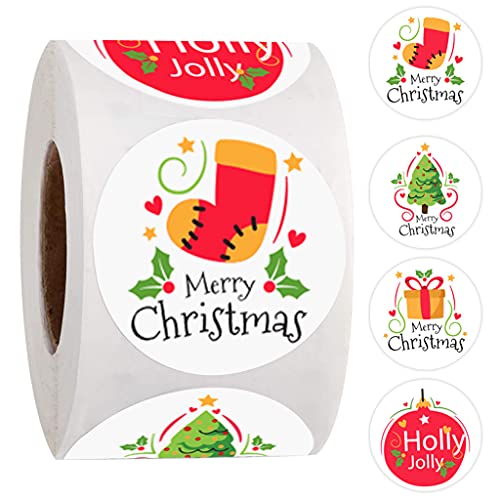 500pcs Aufkleber 4 Design Round Holiday Aufkleber von Haiki