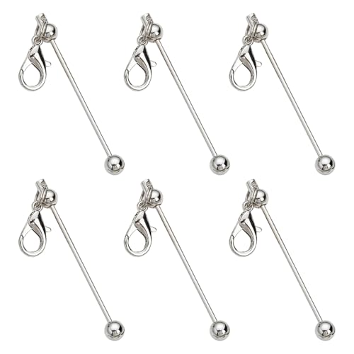 6 Stück/Set Perlen-Schlüsselanhänger, kreative Perlen, Schlüsselanhänger, Metallperlen, Schlüsselanhänger, Zubehör für Schmuckherstellung 6 Stück/Set Perlen-Schlüsselanhänger, kreative Perlen, Schlüsselanhänger, Metallperlen, Schlüsselanhänger, Zubehör für Schmuckherstellung von Haiki