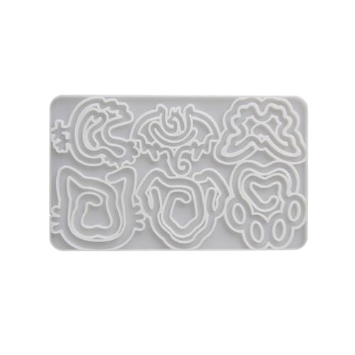 Flexible Papierklammer-Lesezeichen, Silikonform, wiederverwendbar, Epoxidharz für Büro, Schule, Projekte, Tierförmige Büroklammer, Lesezeichen, Gießwerkzeug von Haiki