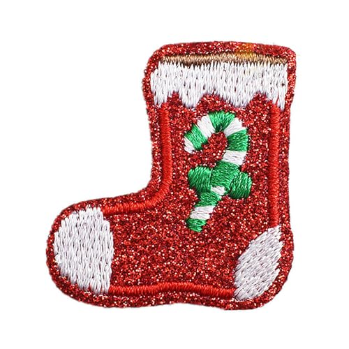 Gestickte Aufnäher zum Aufbügeln mit Weihnachten, zum Aufnähen und Aufnähen, für Jeans, Kleidung, Festival, Weihnachtsgeschenke Gestickte Aufnäher zum Aufbügeln mit Weihnachten, zum Aufnähen und Aufnähen, für Jeans, Kleidung, Festival, Weihnachtsgeschenke von Haiki
