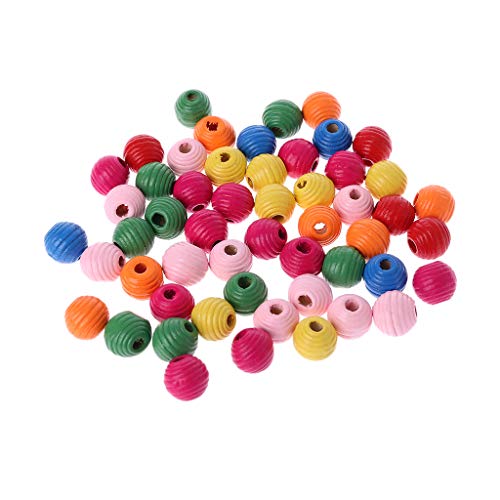 Haiki 50 Stück Holzperlen, Naturholz, bunte Perlen für Vögel, pädagogische Anhänger, Schmuckherstellung Haiki 50 Stück Holzperlen, Naturholz, bunte Perlen für Vögel, pädagogische Anhänger, Schmuckherstellung von Haiki