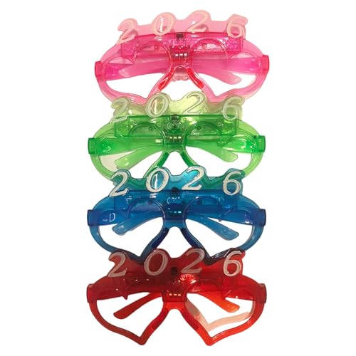 Haiki Beleuchtete Brille für Partys, Cosplay, einzigartige Designs, praktischer Rahmen, Kostüm, Konventionszubehör, leuchtende Partybrille von Haiki
