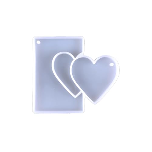 Haiki Create-Einzigartige Herzförmige Kristall-Schlüsselanhänger-Anhänger, Harzform, Epoxidharz, Gießform, Schmuckherstellung Haiki Create-Einzigartige Herzförmige Kristall-Schlüsselanhänger-Anhänger, Harzform, Epoxidharz, Gießform, Schmuckherstellung von Haiki