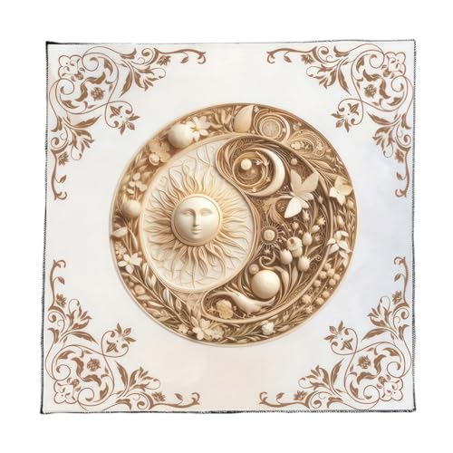 Haiki Divinations Tischdecke Sonnenblume Astrologie Tarotkarte Tischdecke Altars Stoff Göttlichkeit Brettspiel Accessoire von Haiki