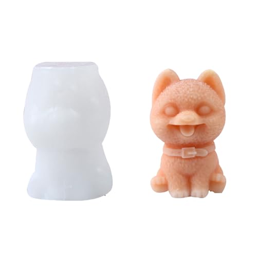 Haiki Silikon-Kerzenformen in Hundeform, Epoxidharz, Silikonformen für Kerzen, Seife, Gips, Dekorationen, Gips-Silikon Haiki Silikon-Kerzenformen in Hundeform, Epoxidharz, Silikonformen für Kerzen, Seife, Gips, Dekorationen, Gips-Silikon von Haiki