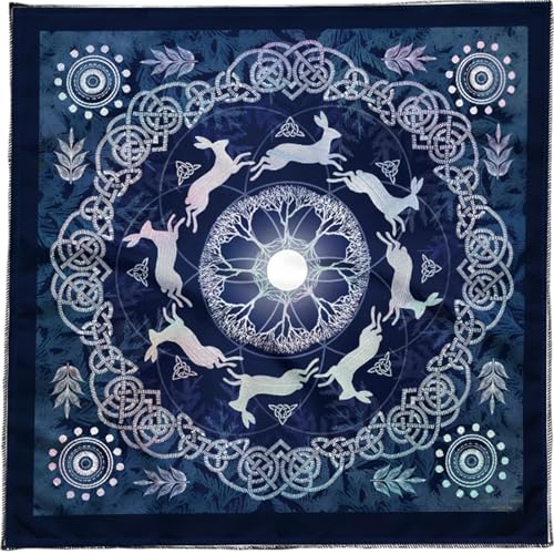 Haiki Symbol Kaninchen Muster Astrologie Tischdecke Tarots Göttliche Tischdecke Altars Stoff Göttlichkeit Brettspiel Accessoire Haiki Symbol Kaninchen Muster Astrologie Tischdecke Tarots Göttliche Tischdecke Altars Stoff Göttlichkeit Brettspiel Accessoire von Haiki