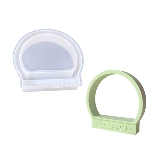 Halbkreisförmiger Buchstaben Silikonform Für Handwerkshäuser Dekore Handwerk Food Grade Flexible Wiederverwendbar von Haiki