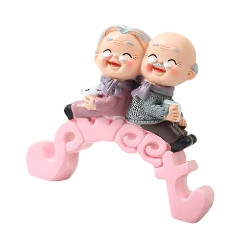 Harze Ältere Paar-Kuchenaufsätze, Miniatur-Figuren, Ornament für Hochzeitstag und Liebes-Mottopartys Harze Ältere Paar-Kuchenaufsätze, Miniatur-Figuren, Ornament für Hochzeitstag und Liebes-Mottopartys von Haiki