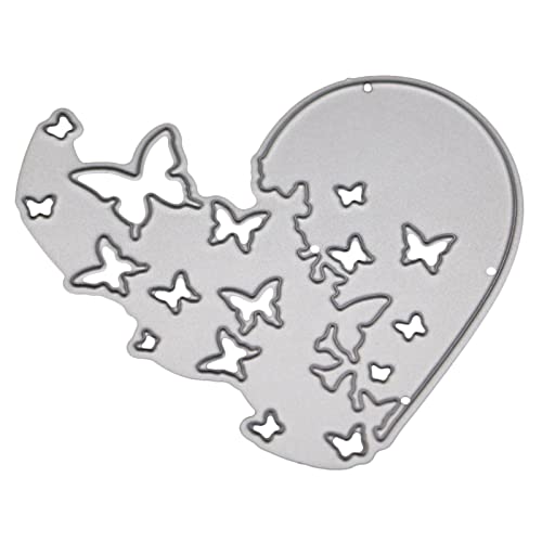 Herz Für Butterfly Metal Cutting Stirppen Stendern Schablone Scrapbooking Album Stempel Papierkarte Für Handgefertigte Grußkarten Prägendekorationskarten Handwerk Projekte von Haiki