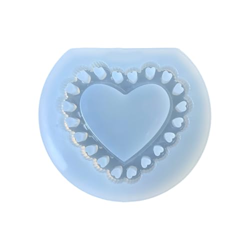 Herz Geformtes Silikonharzform Temperaturbeständiges Anhänger Handwerkswerkzeug Für Handgefertigte Zubehör Und Geschenke Easy Release Epoxidharzform von Haiki