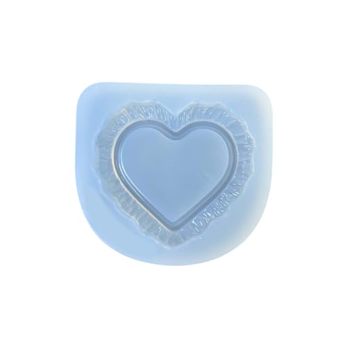 Herz Geformtes Silikonharzform Temperaturbeständiges Anhänger Handwerkswerkzeug Für Handgefertigte Zubehör Und Geschenke Easy Release Epoxidharzform von Haiki