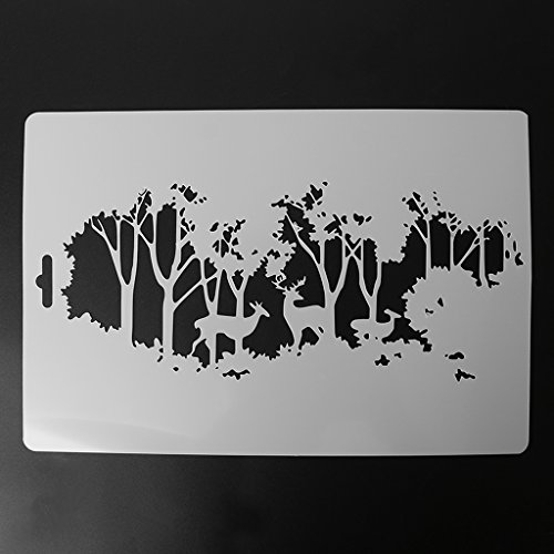 Kuchen Cookie Stamping Form Dekoration Schablone Hohlwand Malerei Vorlage von Haiki