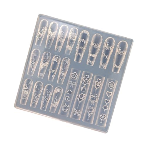 Mehrzwecknägelkunst Silikonform Für Detaillierte 3D Designs Einschließlich Schmetterlings Und Mondmuster Für Den Haushalt von Haiki