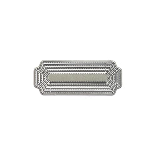 Metall-Stanzformen für Etikettenrahmen, Prägeschablone für Kartenherstellung, Scrapbooking, Papiervorlage, handgefertigt Metall-Stanzformen für Etikettenrahmen, Prägeschablone für Kartenherstellung, Scrapbooking, Papiervorlage, handgefertigt von Haiki