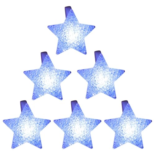 Packung Mit 6 Leuchtenden Armbändern Lustige Lichtgerichte Helle LED Leuchtende Armbänder Mit Stern Für Kinder Und Erwachsene Party Spaß von Haiki