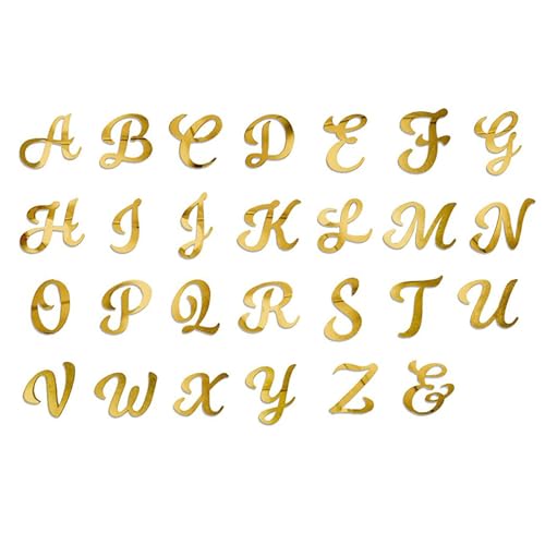 Personalisieren Sie Die Kuchendekoration 26pcs Gold Alphabets Kuchen Für Hochzeiten Duschen Partys von Haiki