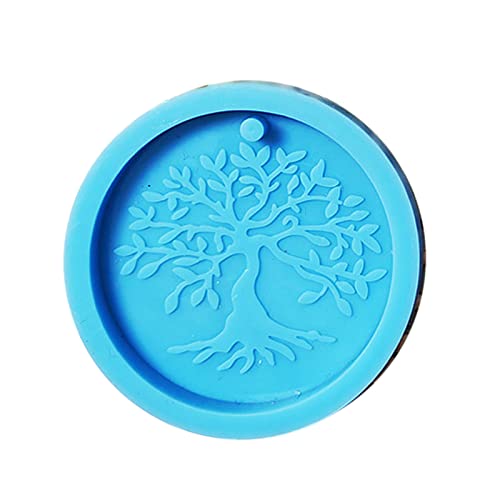 Runde Schlüsselanhänger-Silikonform für Schlüsselanhänger, Charms, Epoxidharz, Gießformen mit Loch Runde Schlüsselanhänger-Silikonform für Schlüsselanhänger, Charms, Epoxidharz, Gießformen mit Loch von Haiki