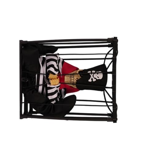 Screaming Skull Cage Halloween-Dekorationen mit bewegungsaktiviertem Licht und Ton hängende Specter-Requisiten für drinnen und draußen, Party, animierte Halloween-Dekoration Screaming Skull Cage Halloween-Dekorationen mit bewegungsaktiviertem Licht und Ton hängende Specter-Requisiten für drinnen und draußen, Party, animierte Halloween-Dekoration von Haiki