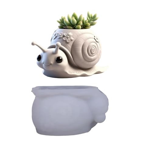 Silikonschneckenform Stifthalterform Für Harzguss Detaillierter Pflanzer Handgefertigter Stifthalter Kreativer Geschenkschneckenschnecken Beton Pflanzer Schimmel von Haiki