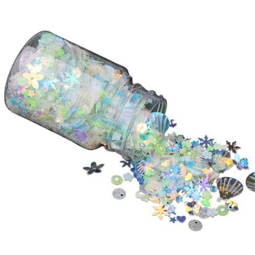 Sparkling Resin Pailletten Für Harzgussnagelkunst Glitzerharzfüller Gemischte Pailletten Nagel Glitzerharzform von Haiki