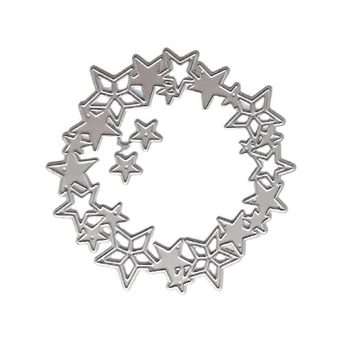 Star Metall-Stanzformen, rund, Sternrahmen, Stanzformen, Prägeschablonen für Scrapbooking, Alben, Karten, Fotodekorationen Star Metall-Stanzformen, rund, Sternrahmen, Stanzformen, Prägeschablonen für Scrapbooking, Alben, Karten, Fotodekorationen von Haiki