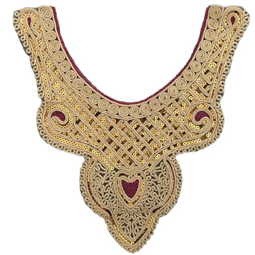 Stilvoller Spitzen Trim Ausschnittskragen Mit Pailletten Appliken Nähen Auf Flecken Für Formelle Hochzeitskleid Nähzubehör Nähen Stilvoller Spitzen Trim Ausschnittskragen Mit Pailletten Appliken Nähen Auf Flecken Für Formelle Hochzeitskleid Nähzubehör Nähen von Haiki